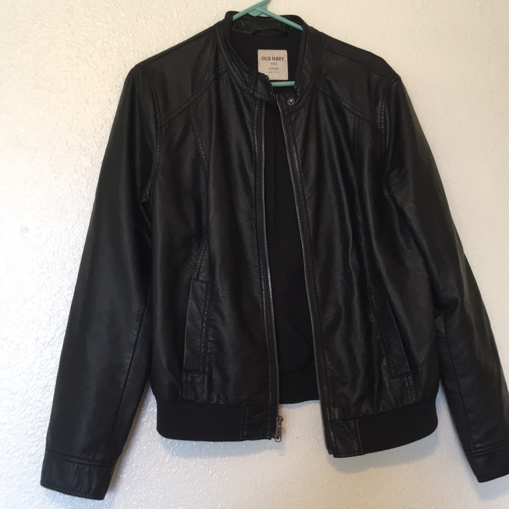 Large Faux Leather Old Navy jacket